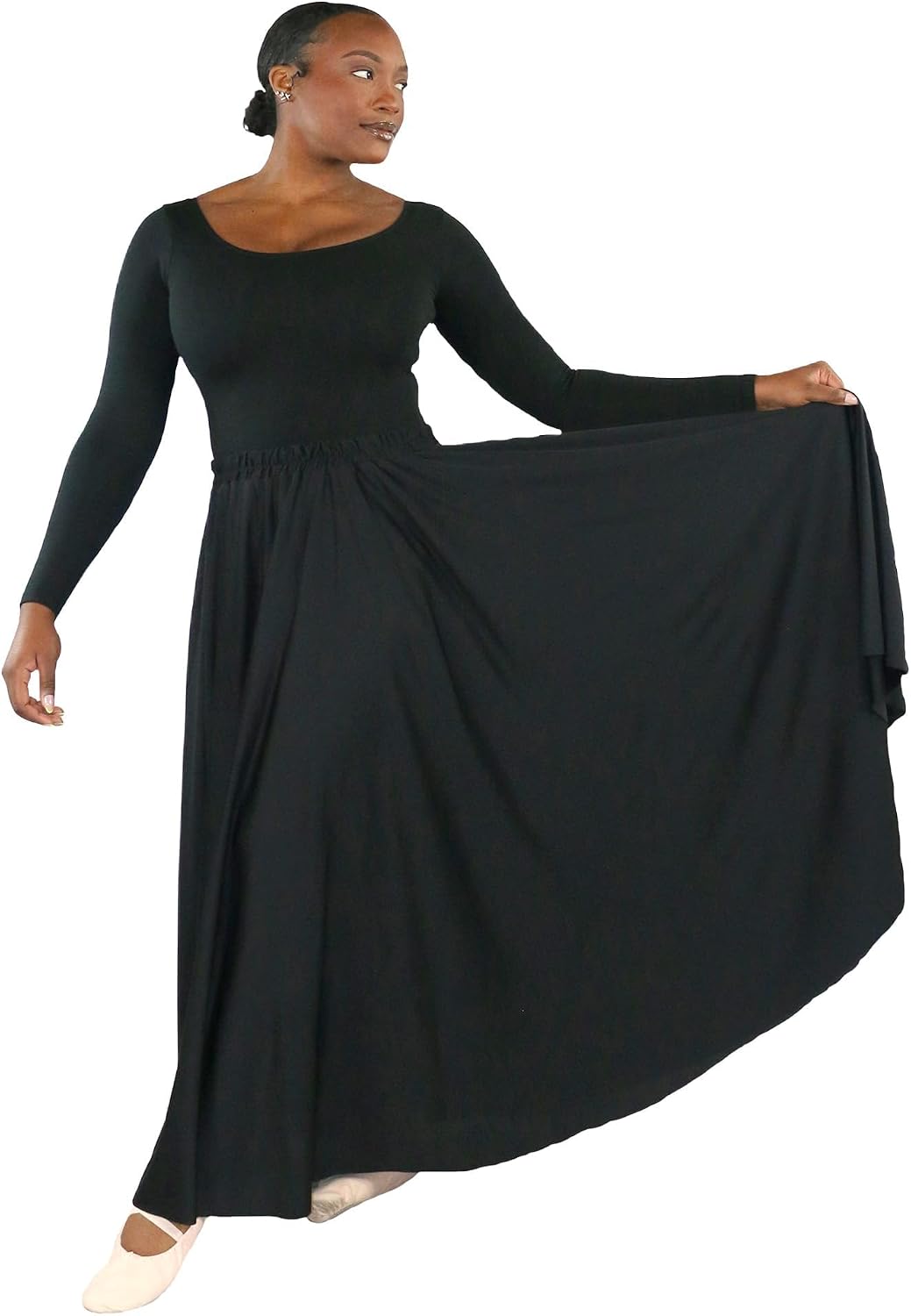 Danzcue Womens Long Full Circle Dance Skirt
