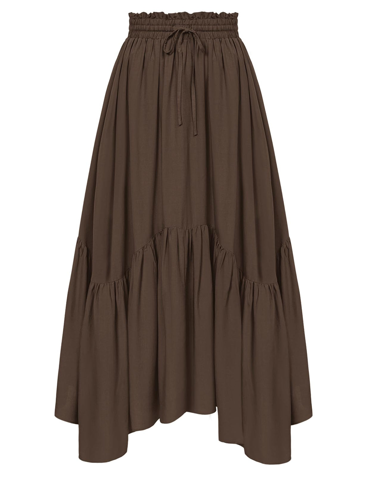 Scarlet Darkness Maxi Skirts for Women Flowy Boho Renaissance Skirt