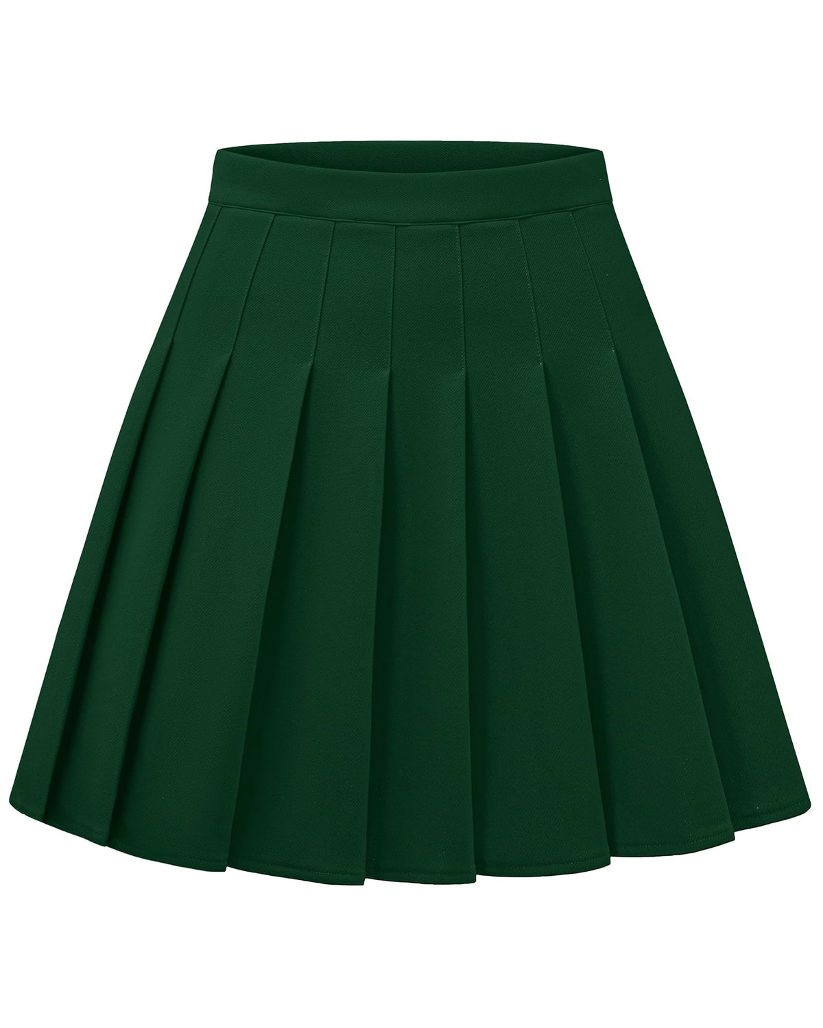 Shestellar Women's High-Waisted Pleated A-Line Mini Tennis Skater Skirt