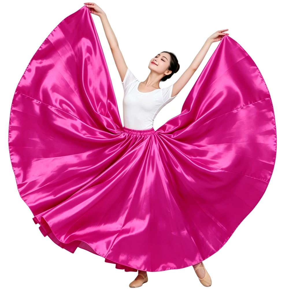 Ladies 20 Yard Satin Long Full Skirt