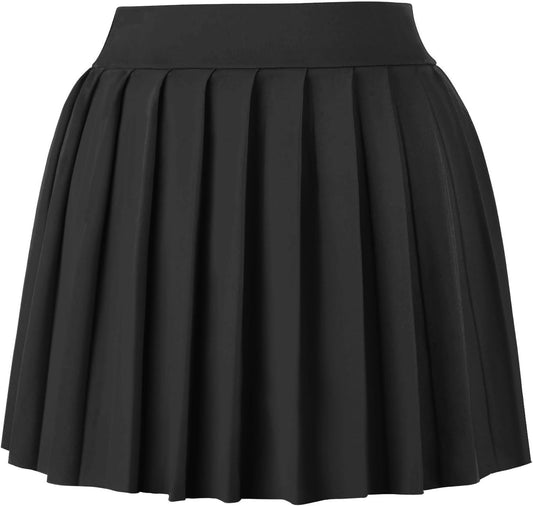 Women Sexy Pleated Mini Skirts Y2k Casual Stretchy Uniform for Girls