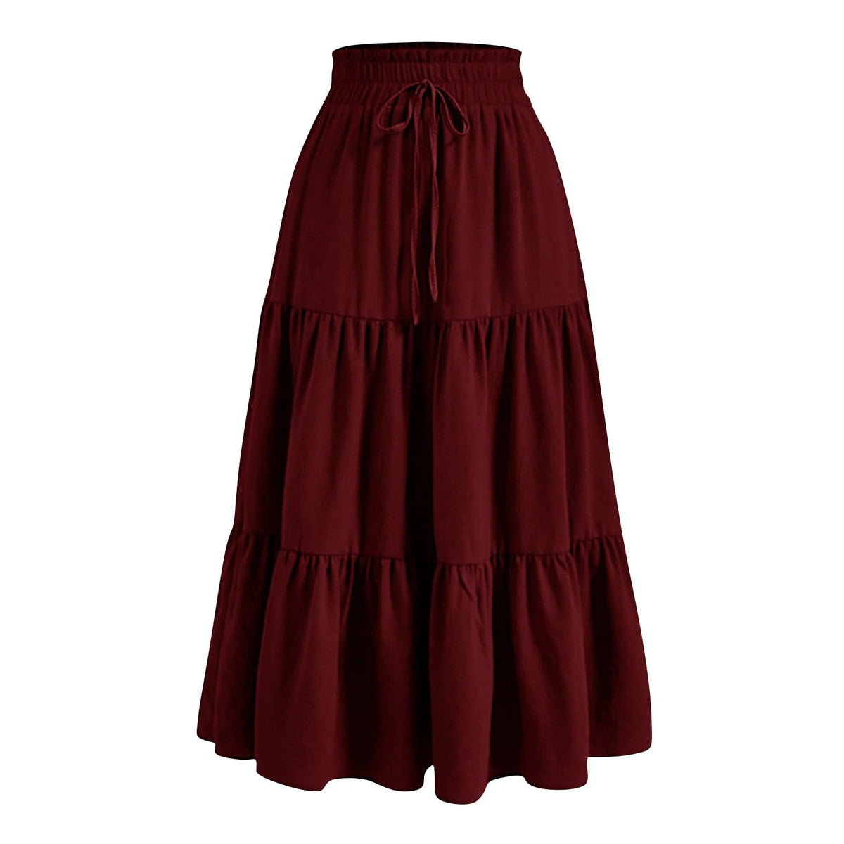 Boho Long Skirts for Women Summer Flowy Pleated A Line Floral Maxi Skirt Y2k Comfy Tiered Elastic High Waisted Skirts