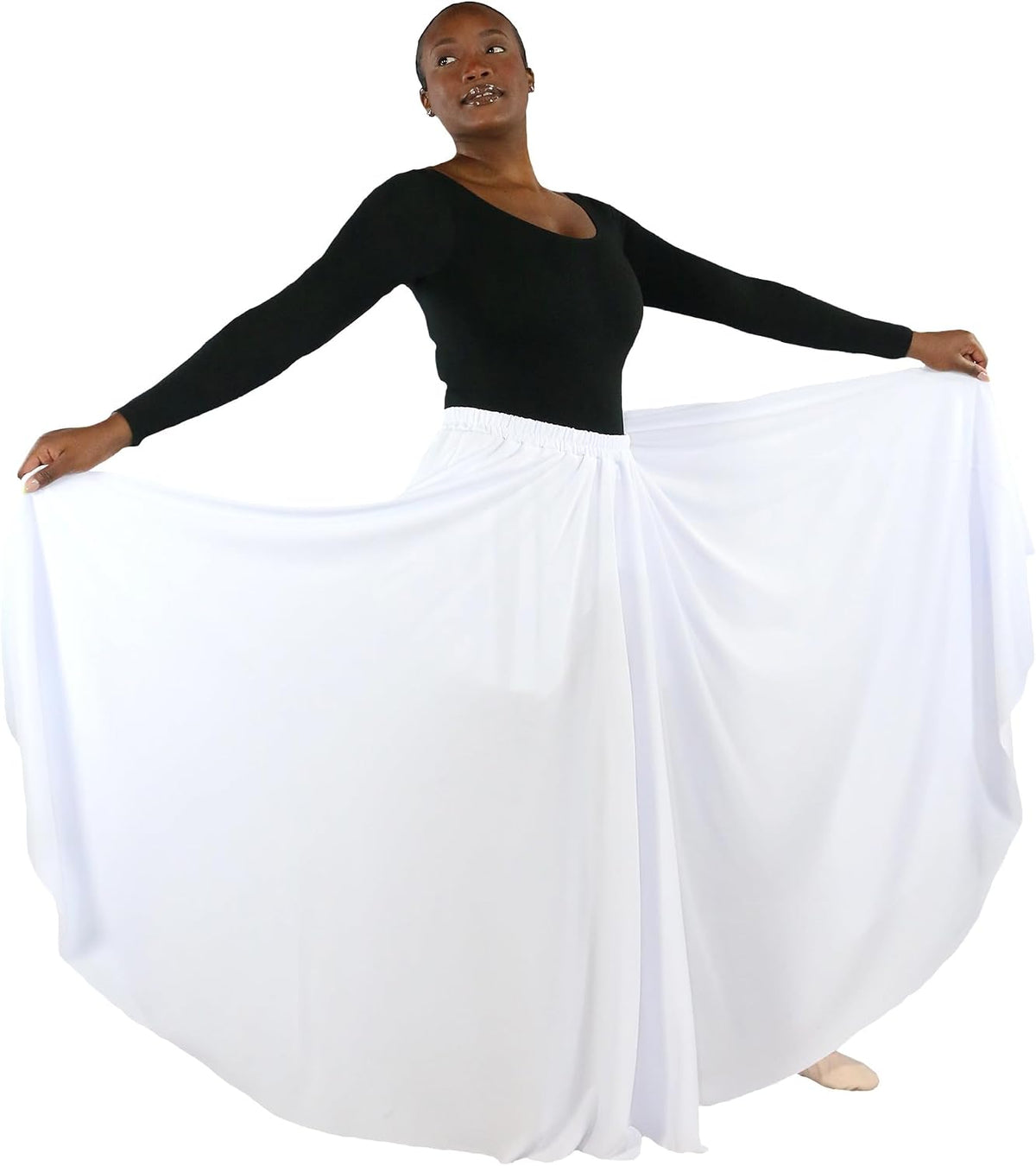Danzcue Womens Long Full Circle Dance Skirt