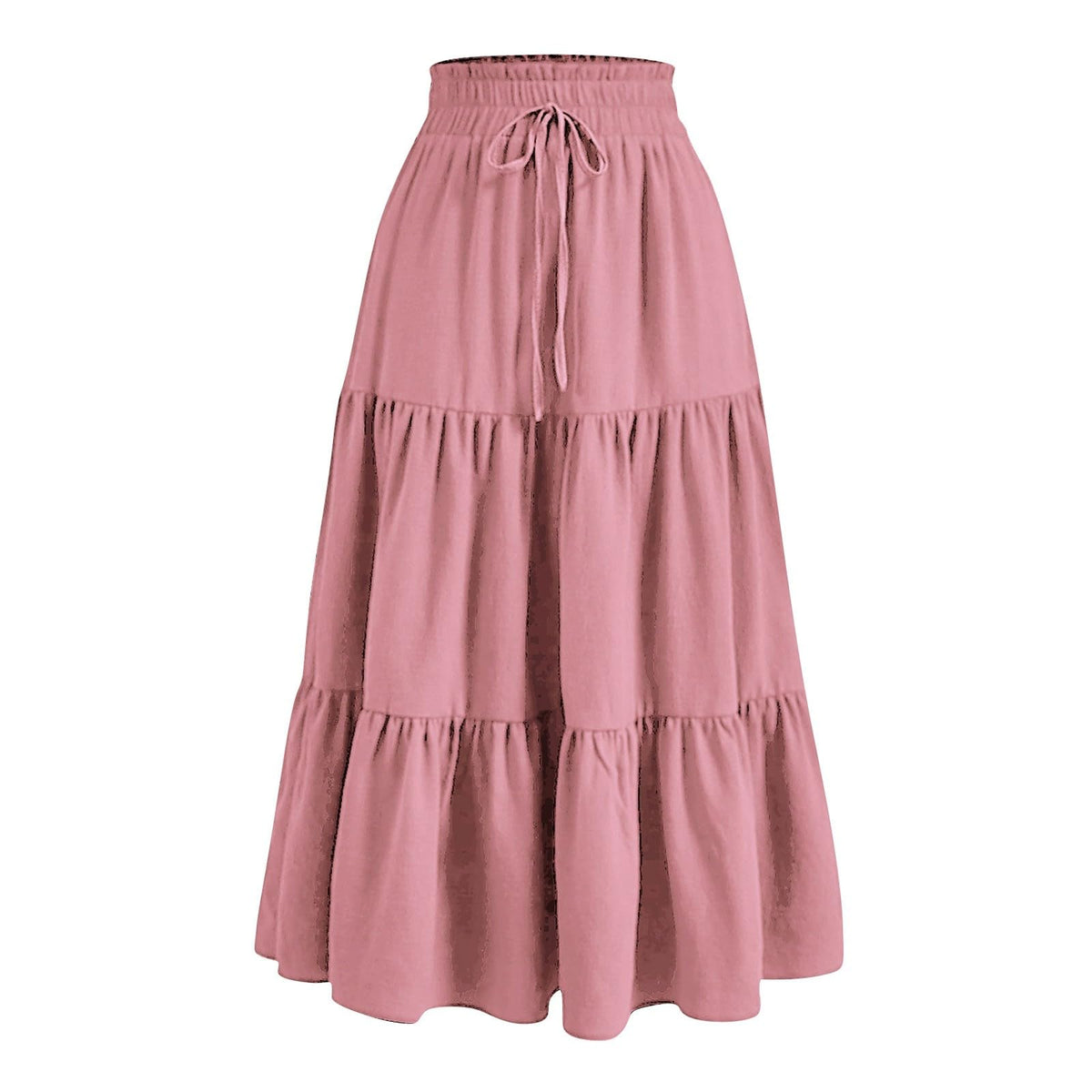 Boho Long Skirts for Women Summer Flowy Pleated A Line Floral Maxi Skirt Y2k Comfy Tiered Elastic High Waisted Skirts