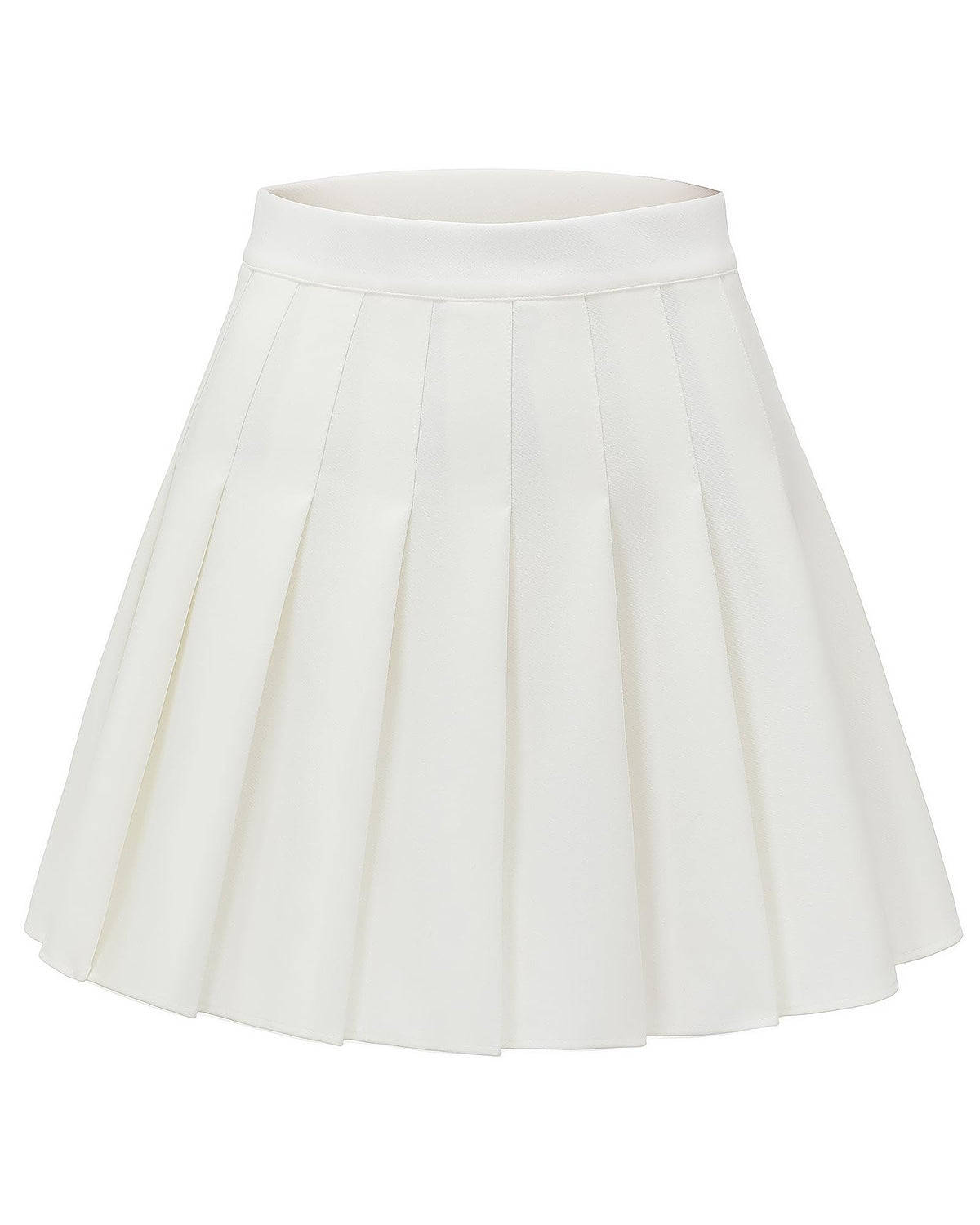 Shestellar Women's High-Waisted Pleated A-Line Mini Tennis Skater Skirt