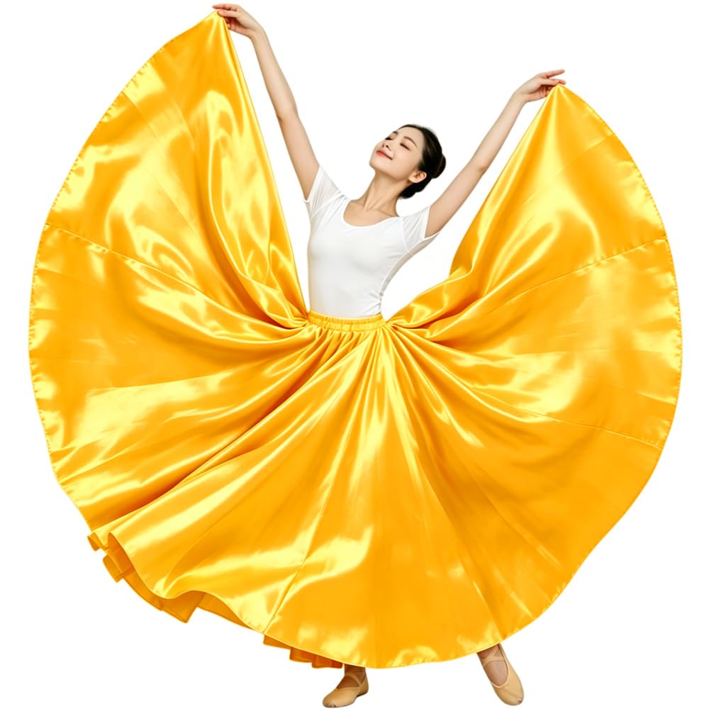 Ladies 20 Yard Satin Long Full Skirt