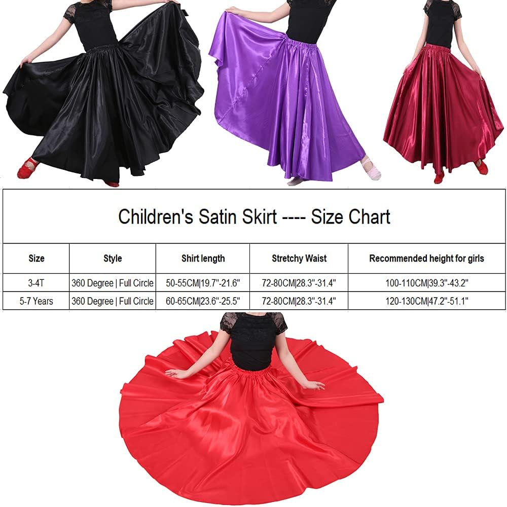 SANCAN Professional Girls Belly Latin Dance Training Skirt