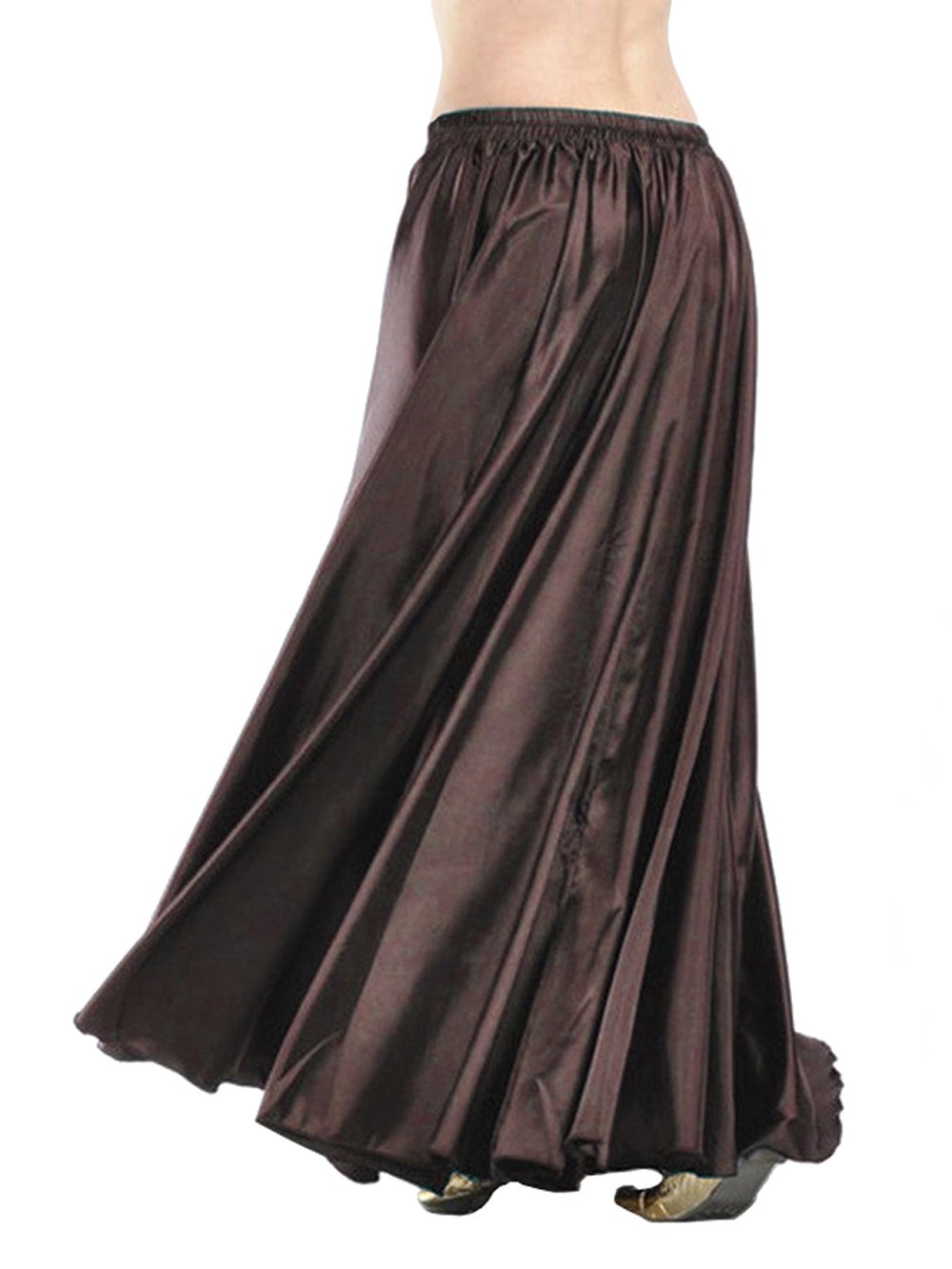 Indian Trendy Women's Satin Full Circle Swing Halloween Belly Dance Tribal Skirt