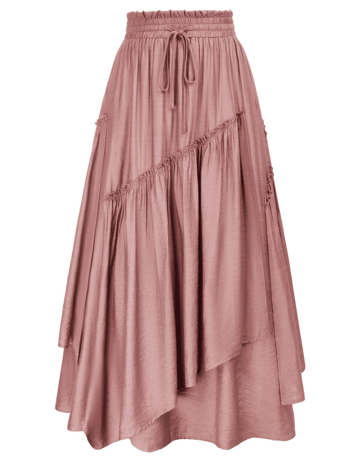SCARLRT Darkness Long Skirts for Women Renaissance Flowy Pirate Maxi Skirt