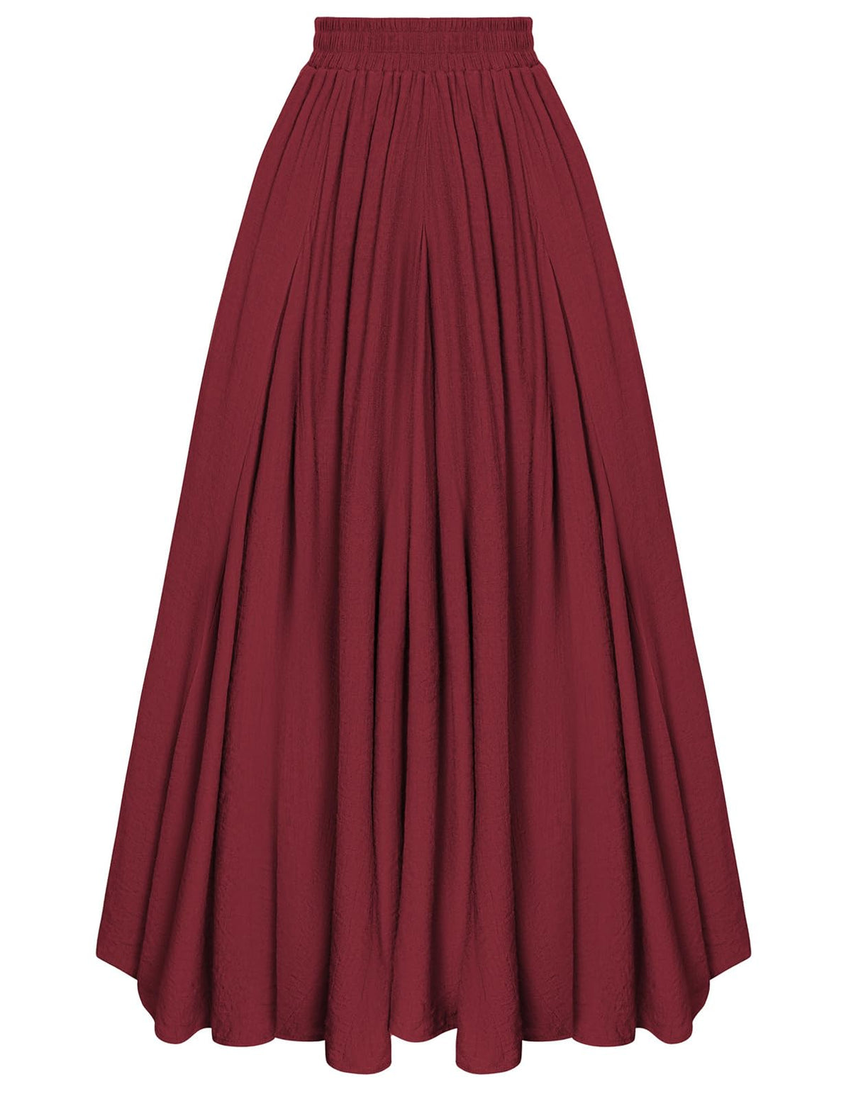 Scarlet Darkness Maxi Skirts for Women Long Flowy Boho Renaissance Skirt