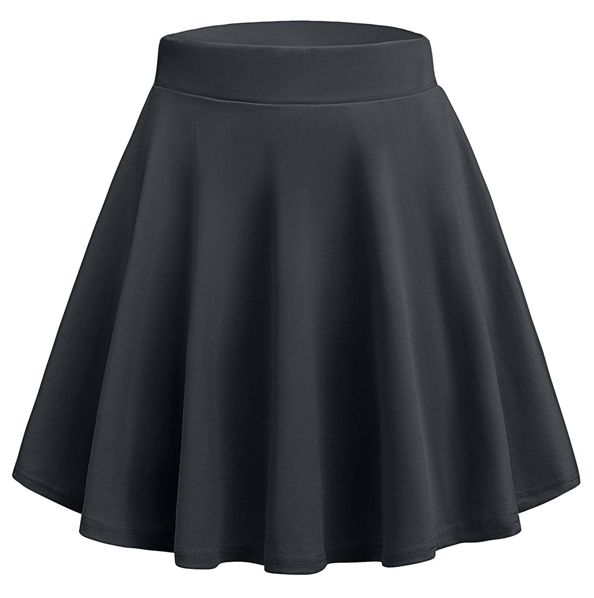 Zeagoo Women's Skirt Basic Mini Skater Skirt 2026 Summer Skirts Stretchable High Waist A-Line Party Club Skirts
