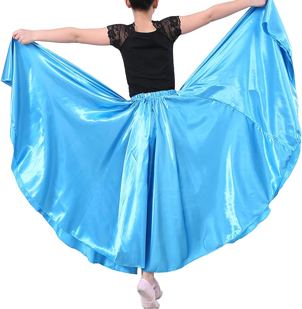 SANCAN Professional Girls Belly Latin Dance Training Skirt