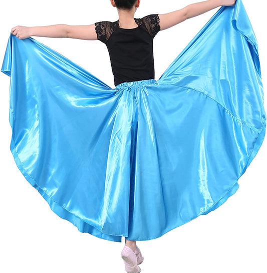 SANCAN Professional Girls Belly Latin Dance Training Skirt