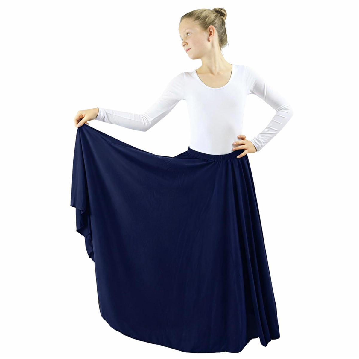 Danzcue Girls Long Full Circle Dance Skirt