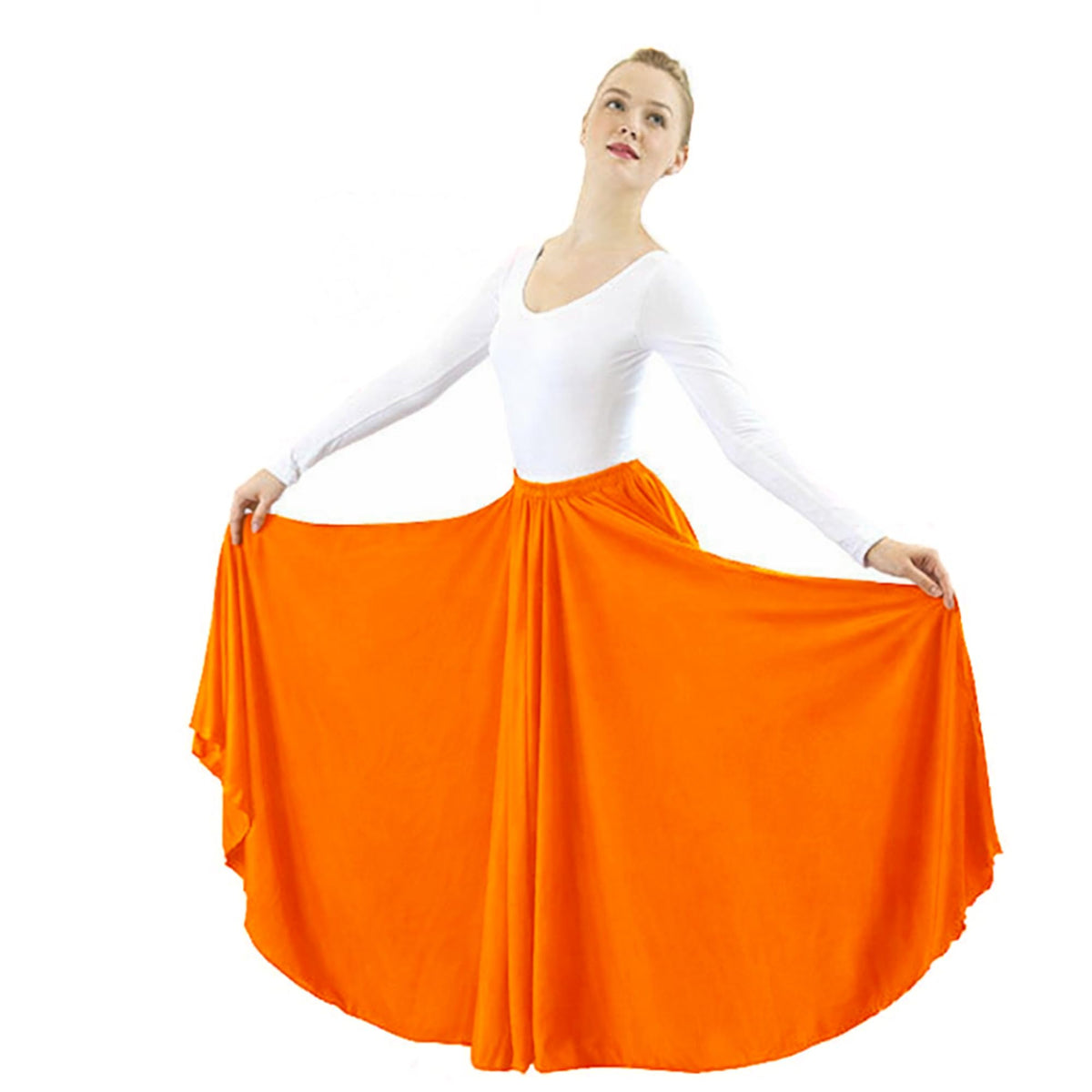 Danzcue Womens Long Full Circle Dance Skirt