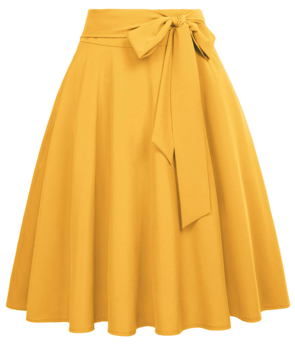 Belle Poque Women High Waisted A Line Skirt with Pockets