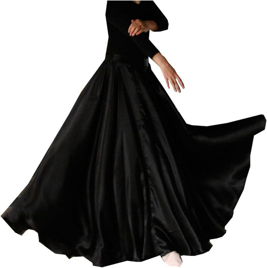 Ladies 20 Yard Satin Long Full Skirt
