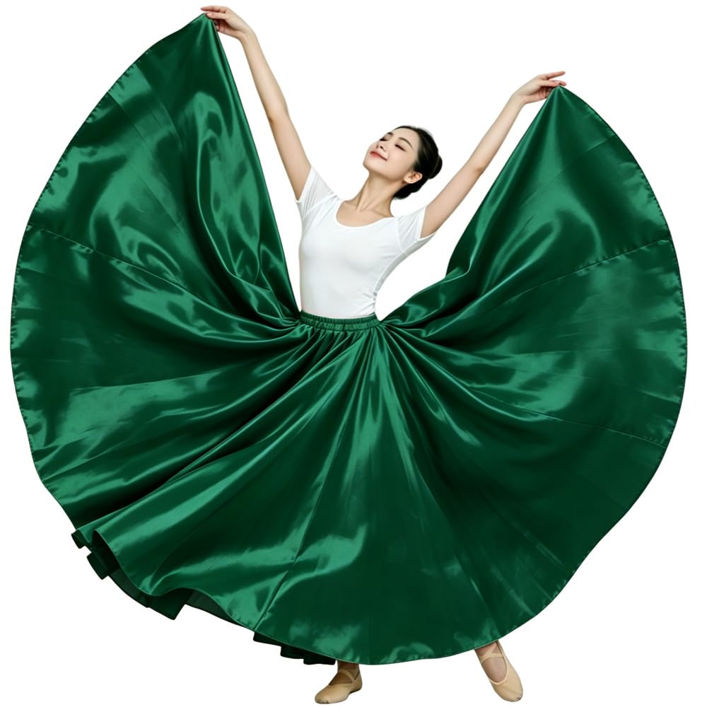 Ladies 20 Yard Satin Long Full Skirt