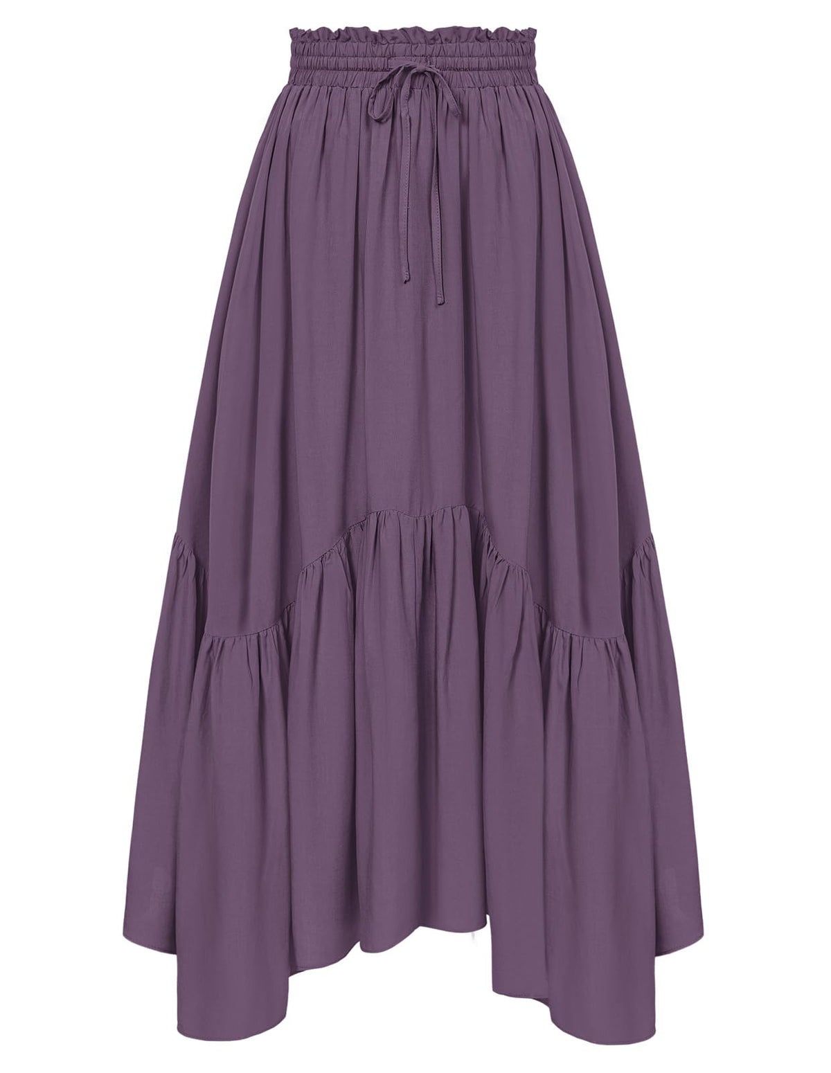Scarlet Darkness Maxi Skirts for Women Flowy Boho Renaissance Skirt