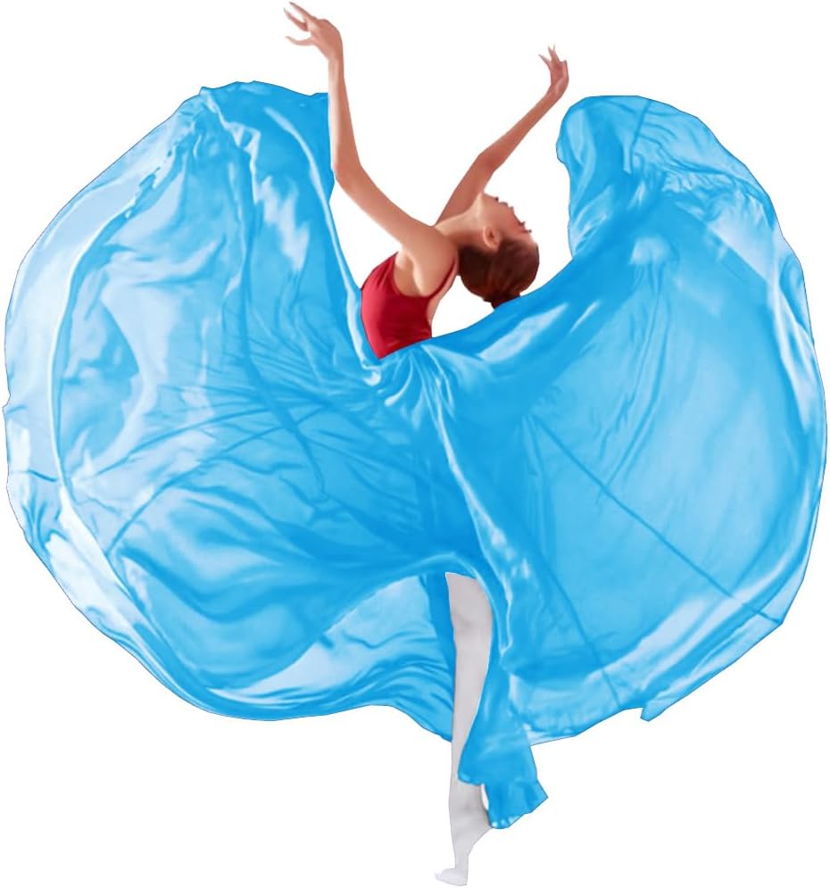 13-14 Years Girls 720 Sheer Chiffon 30" Long Ballet Skirt Maxi Skirt for Ballerinas Photography