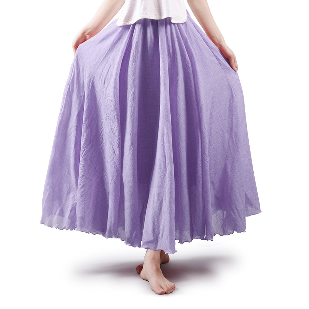 Women's Cotton Long Flowy Rave Renaissance Maxi Skirt