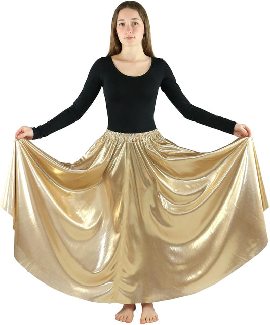 Danzcue Girls Long Full Circle Dance Skirt