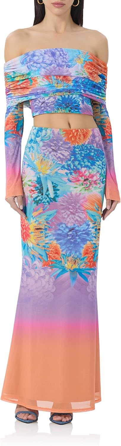 AFRM Women's Tegan High Waist Maxi Skirt