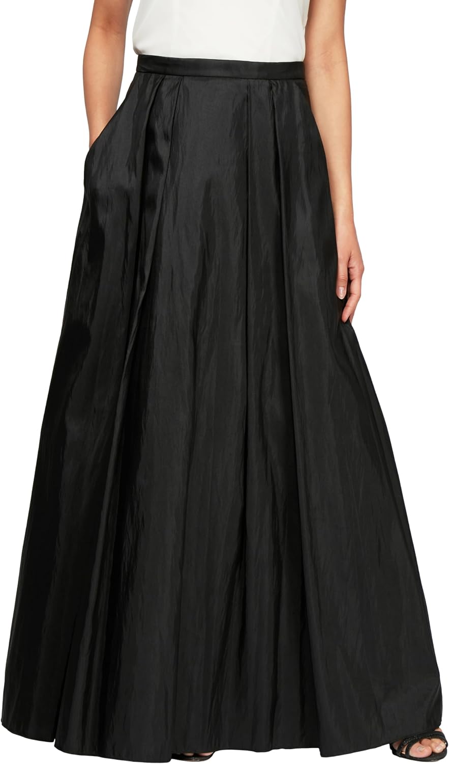 Alex Evenings Women's Full Length Formal Maxi Skirt, Perfect for Special Evening to Party Guest (Petite and Regular Sizes)