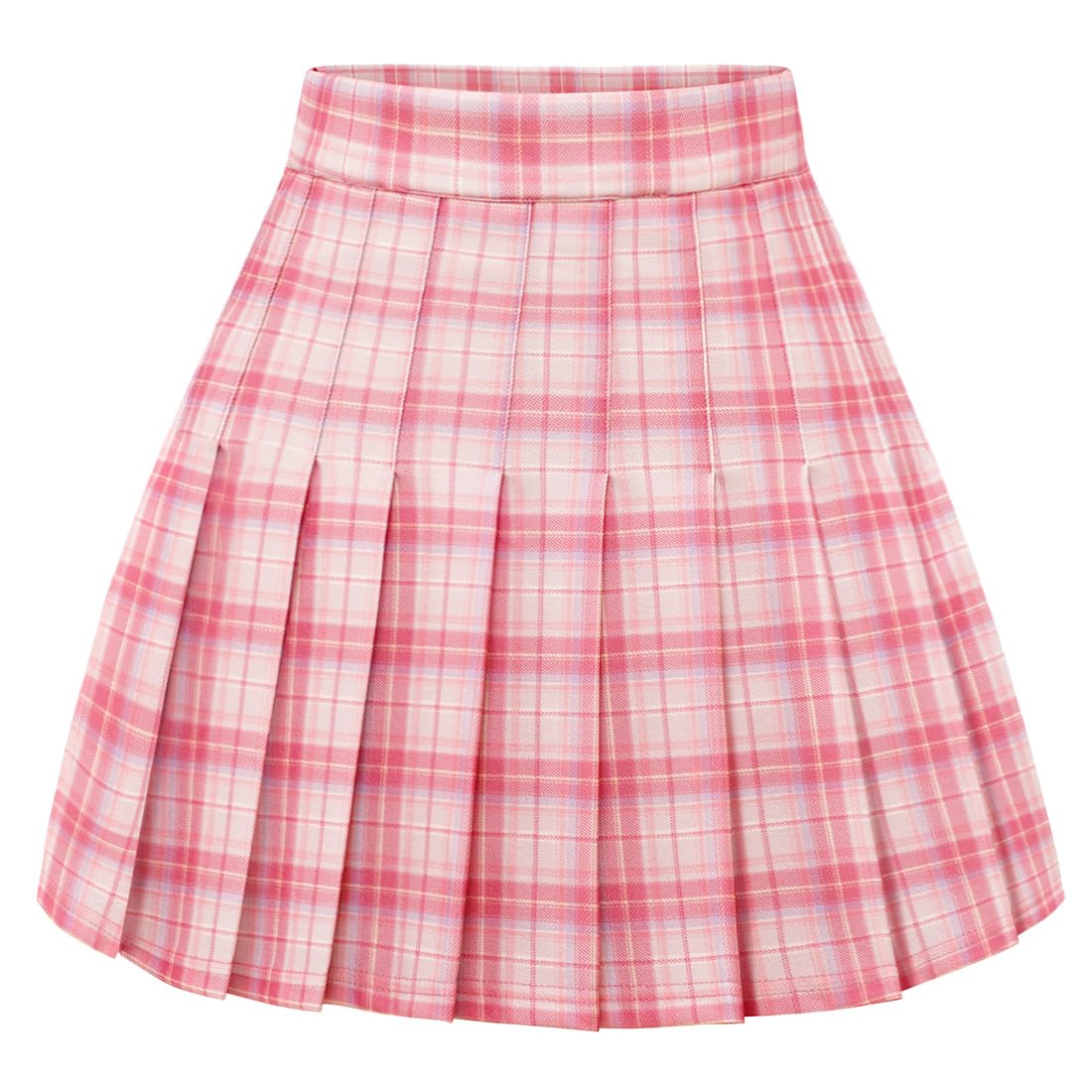 Womens Pleated Skirts High Waist Mini Tennis Skater Skirt