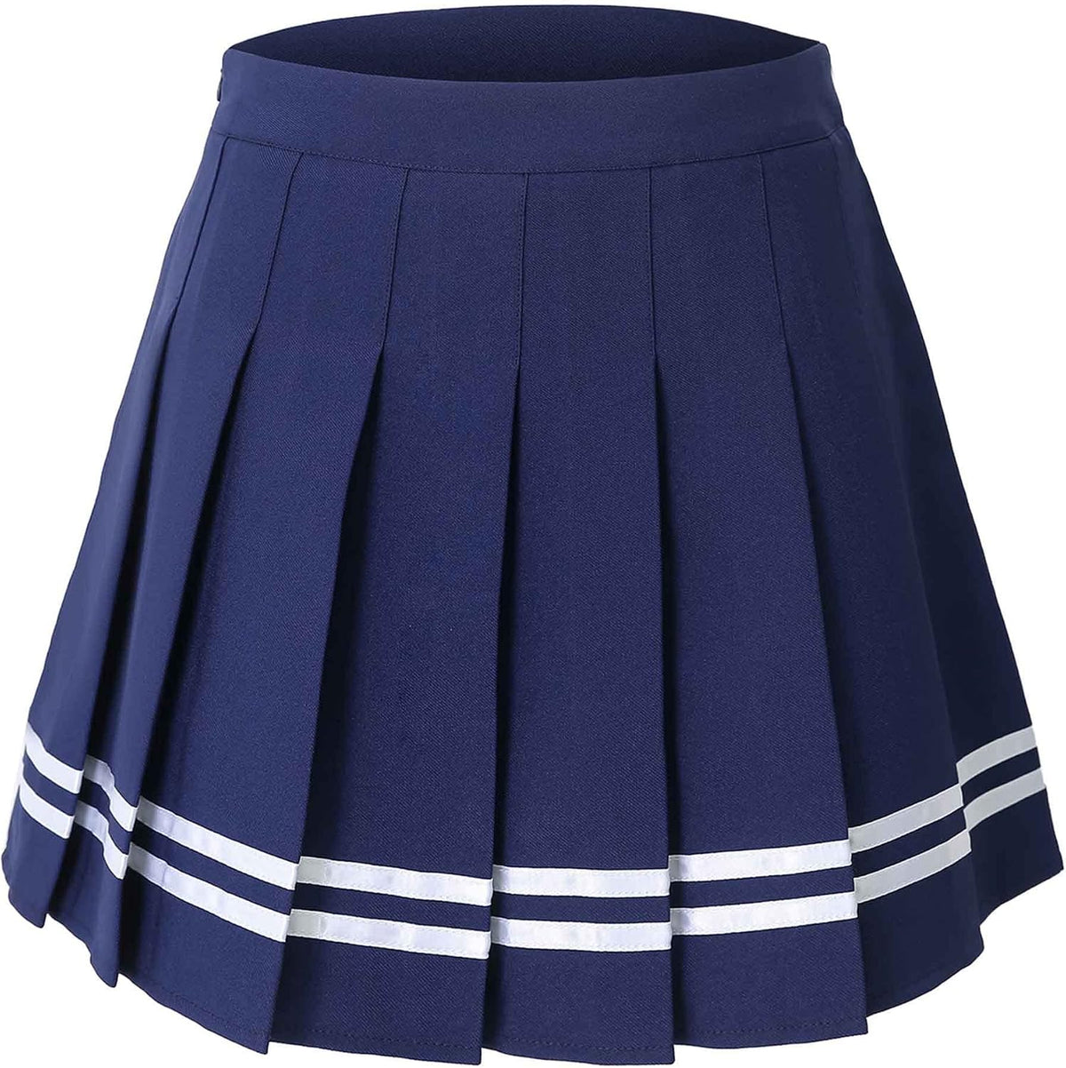 Hoerev Women Girls Short High Waist Pleated Skater Tennis Skirt
