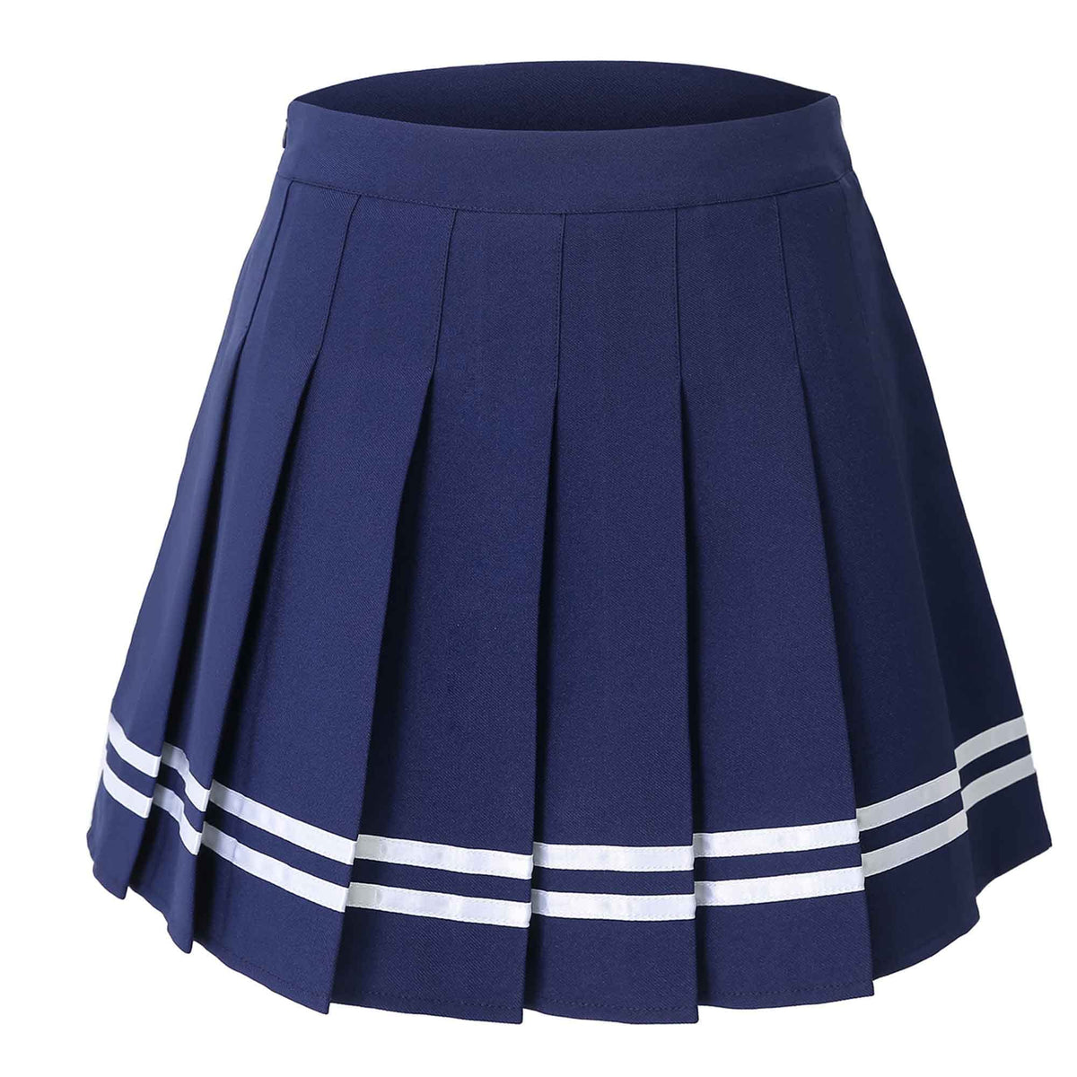 Hoerev Women Girls Short High Waist Pleated Skater Tennis Skirt