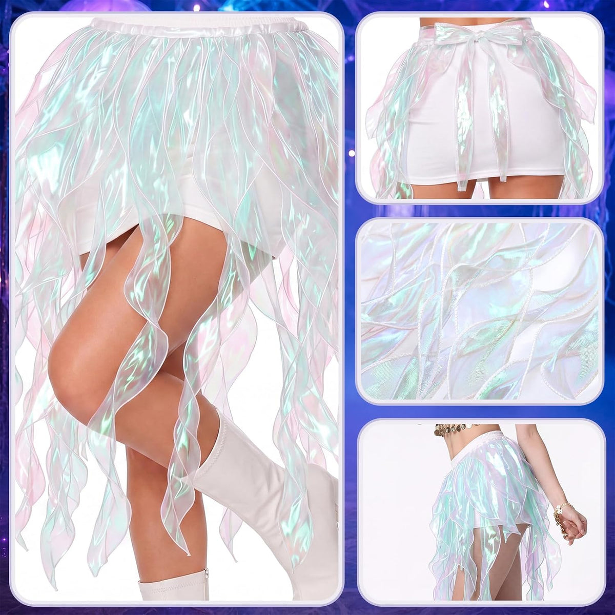 Halloween Jellyfish Skirt for Women Mermaid Costume
