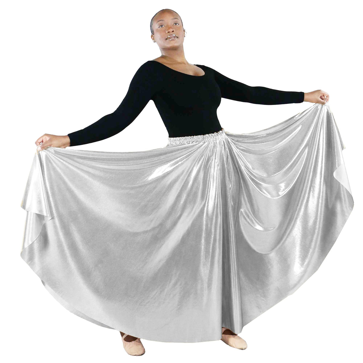 Danzcue Womens Long Full Circle Dance Skirt