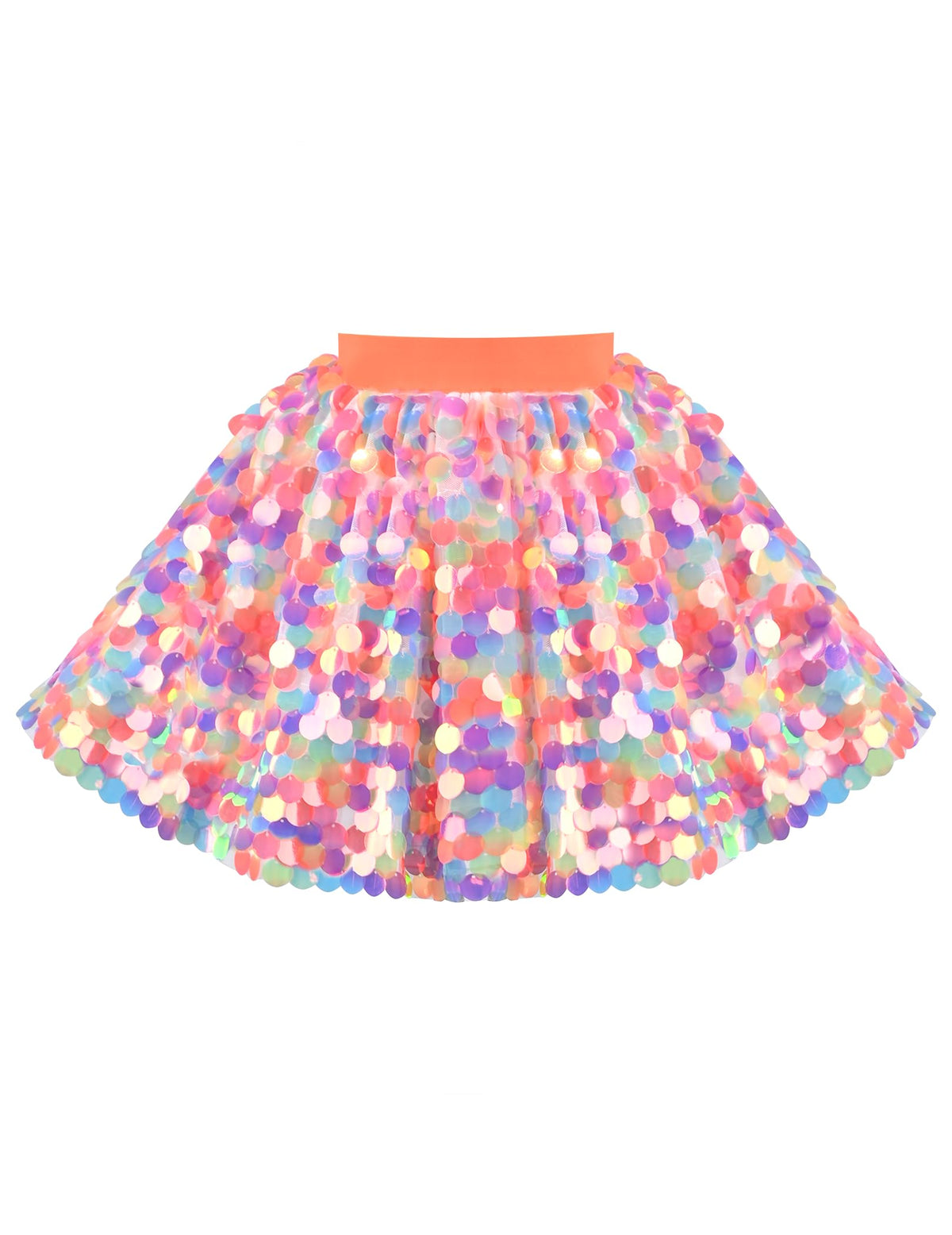 Sunny Fashion Girls Skirt Purple Mermaid Sparkly Sequin Tutu Party Ballet Dance