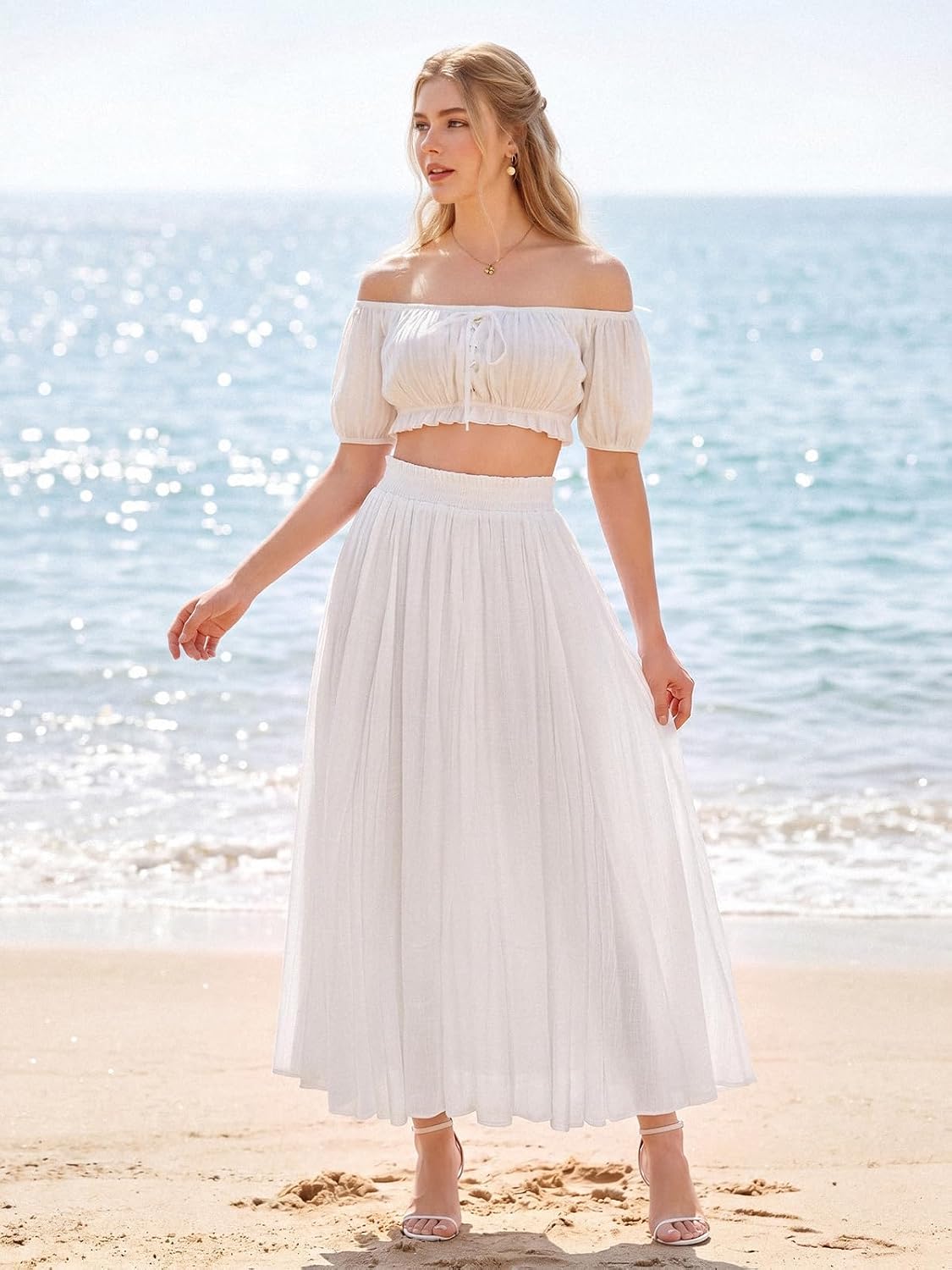 Scarlet Darkness Maxi Skirts for Women Long Flowy Boho Renaissance Skirt