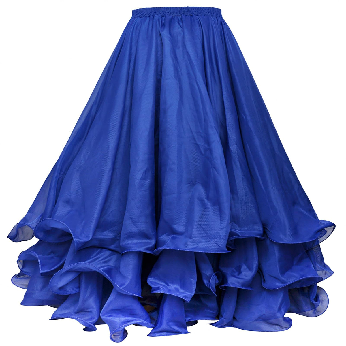 Belly Dance Skirt Halloween Tribal Chiffon Tiered Maxi Full