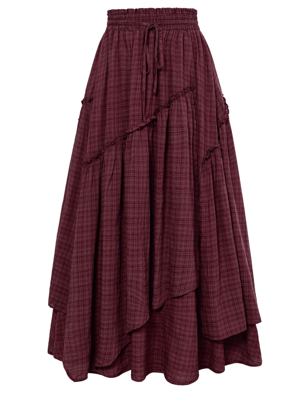 SCARLRT Darkness Long Skirts for Women Renaissance Flowy Pirate Maxi Skirt