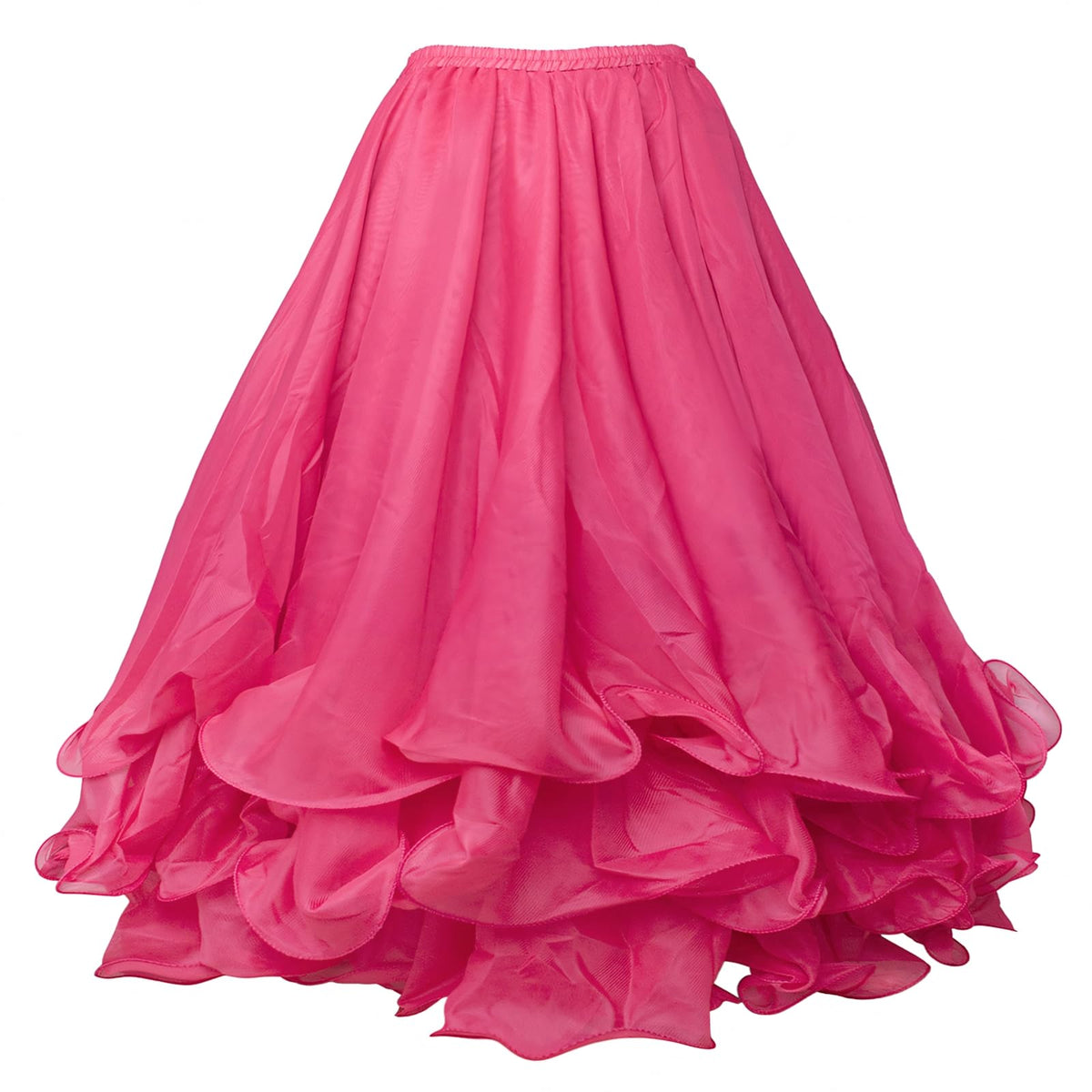 Belly Dance Skirt Halloween Tribal Chiffon Tiered Maxi Full