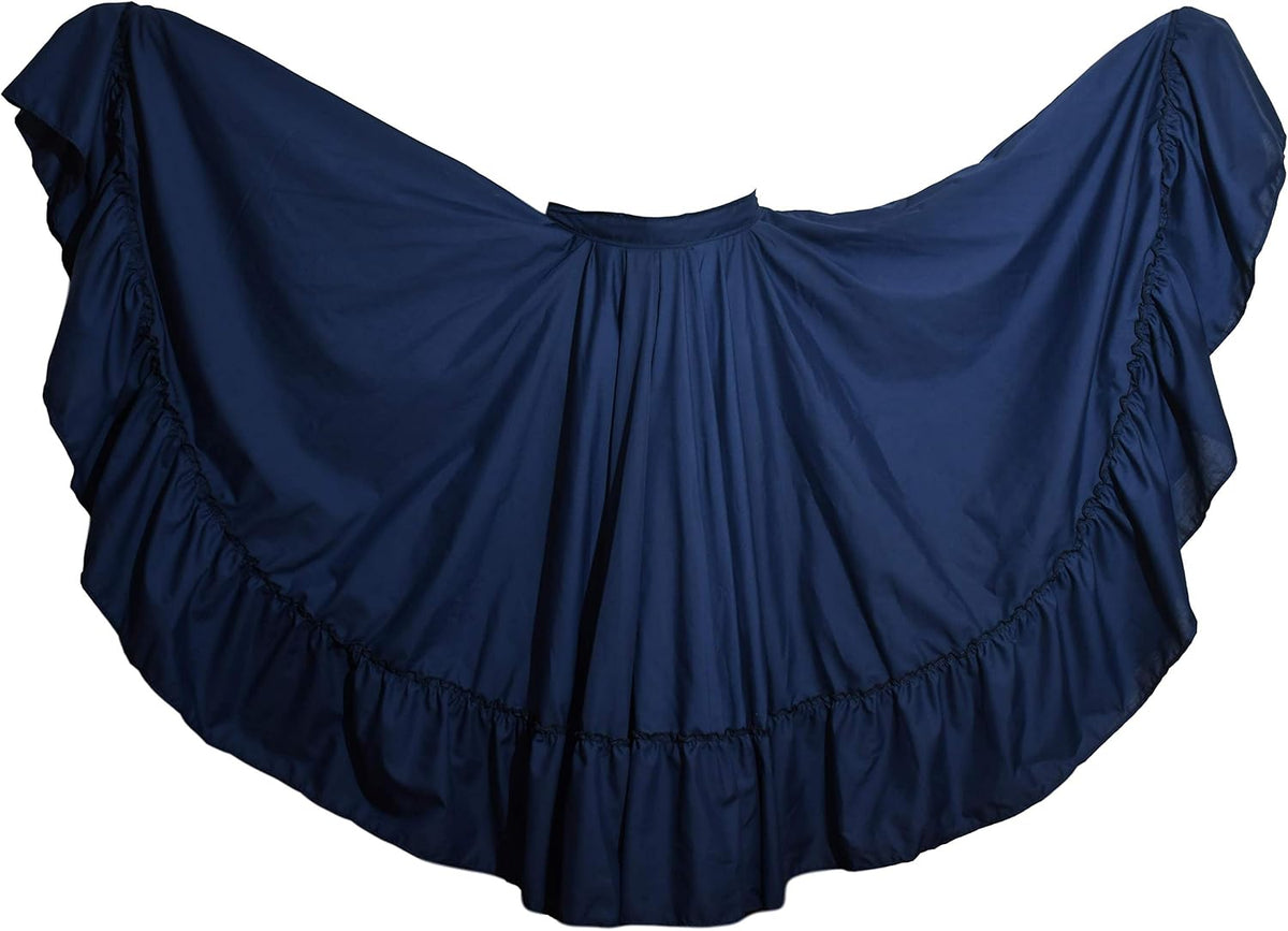 OD Professional Dance Skirt for Folkloric Mexican or Flamenco Dancing Double Circle (Doble Vuelo)