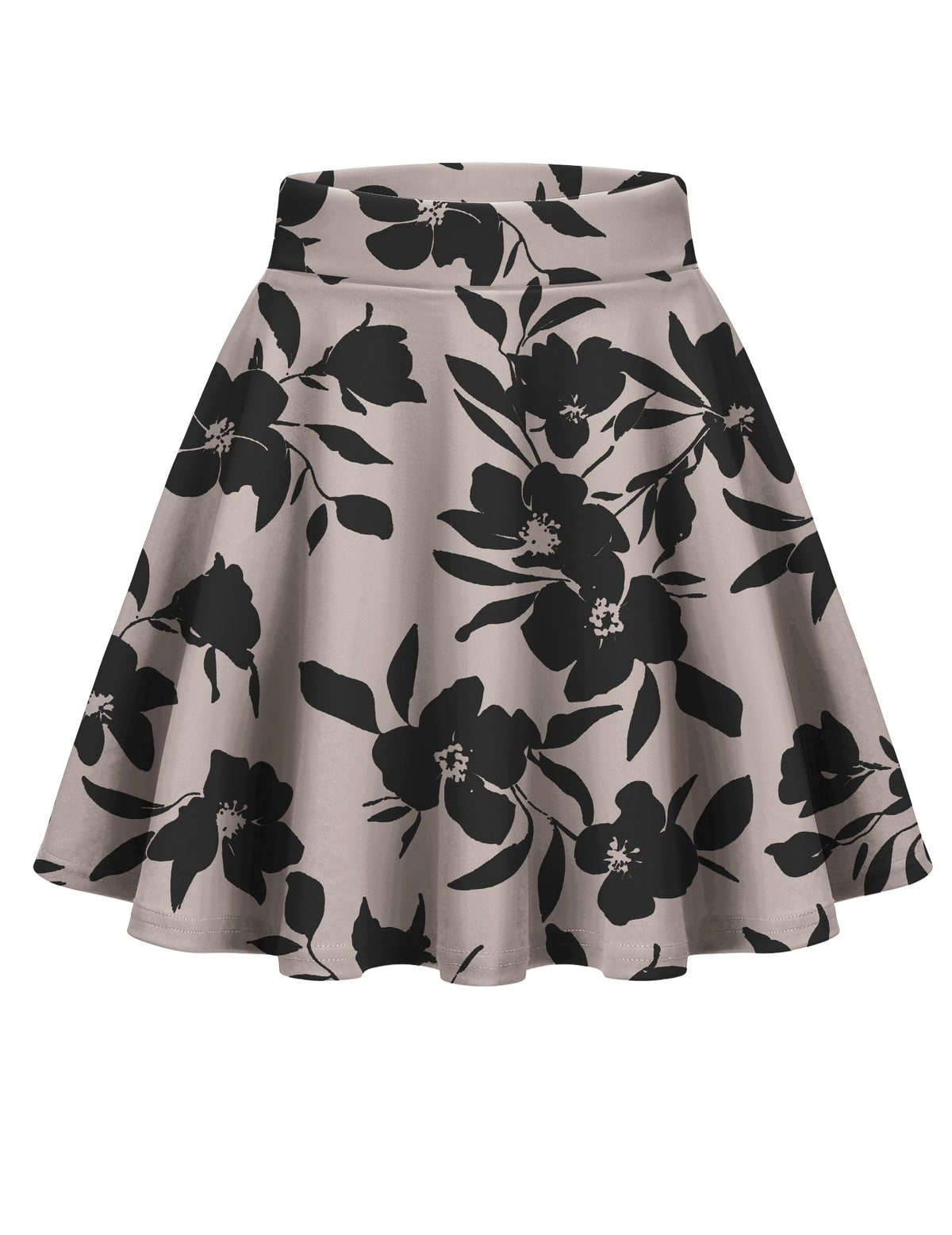Zeagoo Women's Skirt Basic Mini Skater Skirt 2026 Summer Skirts Stretchable High Waist A-Line Party Club Skirts