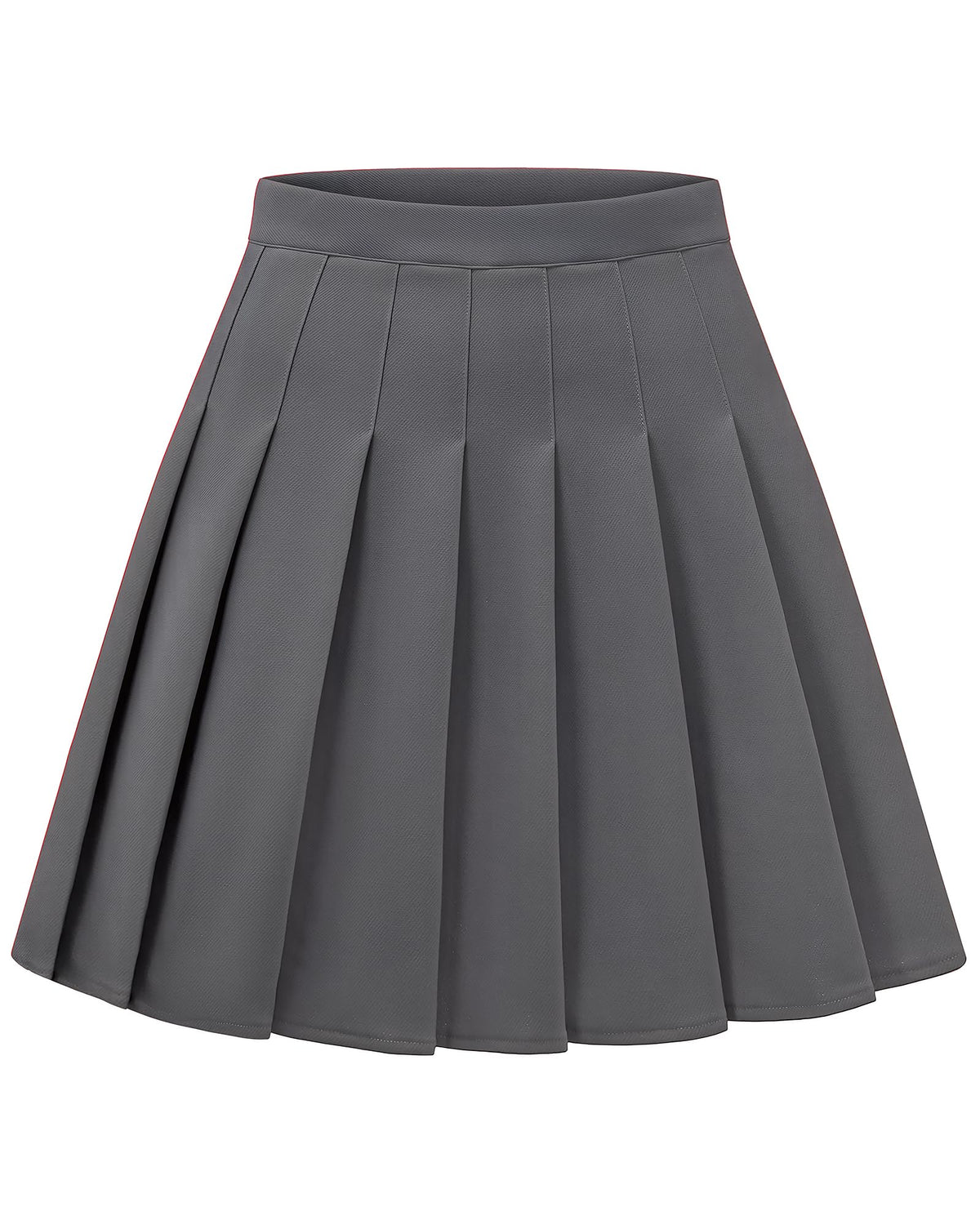 Shestellar Women's High-Waisted Pleated A-Line Mini Tennis Skater Skirt