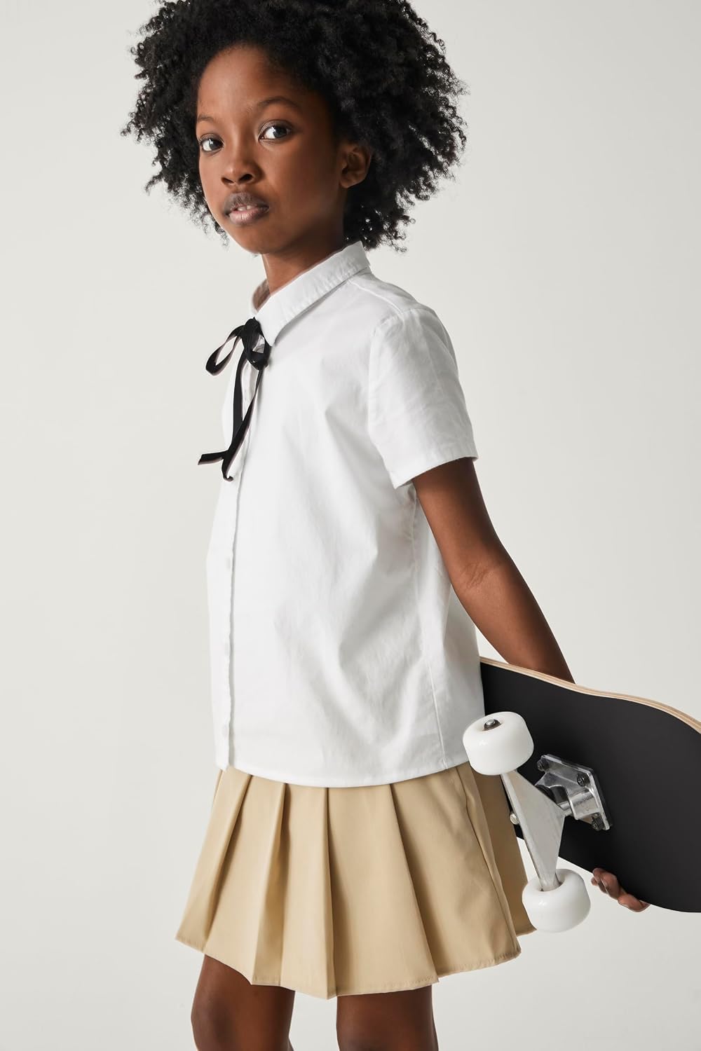 The Children's Place Girls' Uniform Performance Pleated Skorts