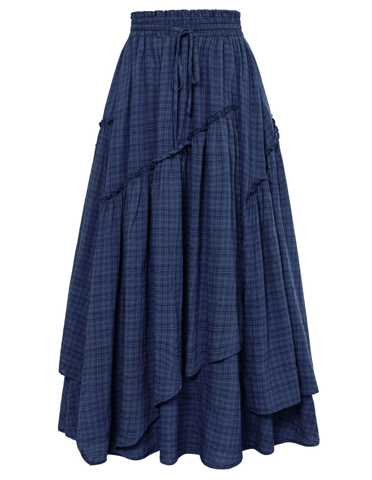 SCARLRT Darkness Long Skirts for Women Renaissance Flowy Pirate Maxi Skirt