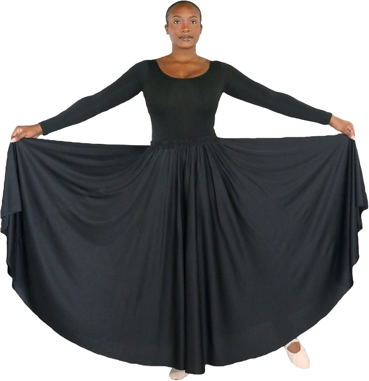 Danzcue Womens Long Full Circle Dance Skirt