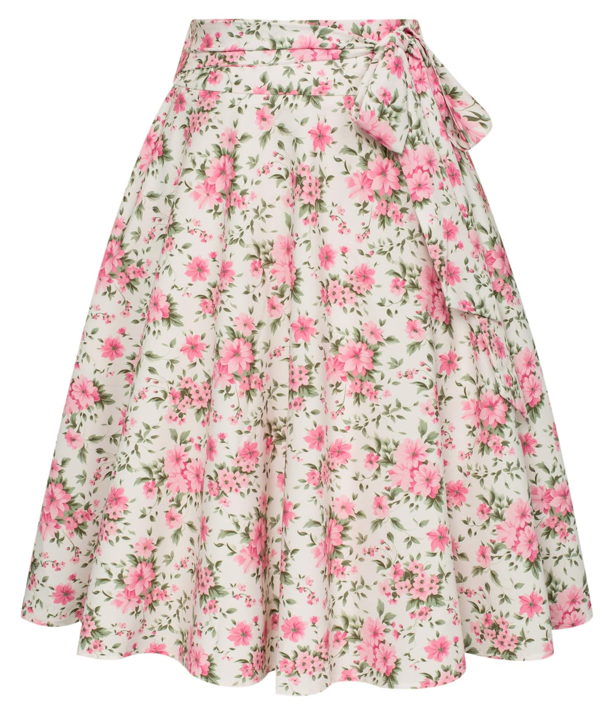 Belle Poque Women High Waisted A Line Skirt with Pockets