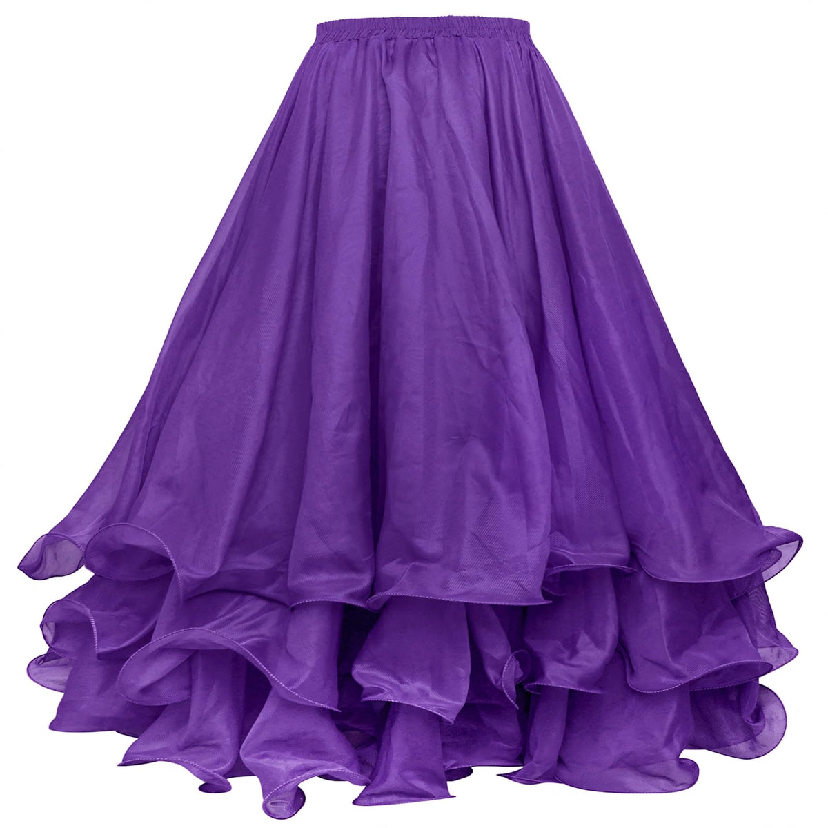 Belly Dance Skirt Halloween Tribal Chiffon Tiered Maxi Full