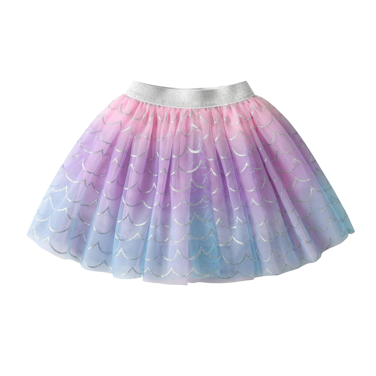 DXTON Kids Girls Tutu Dresses Toddler Rainbow Flower Tulle Skirt