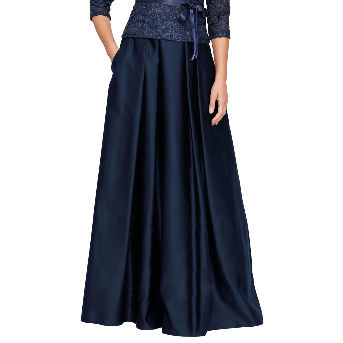 Alex Evenings Women's Full Length Formal Maxi Skirt, Perfect for Special Evening to Party Guest (Petite and Regular Sizes)