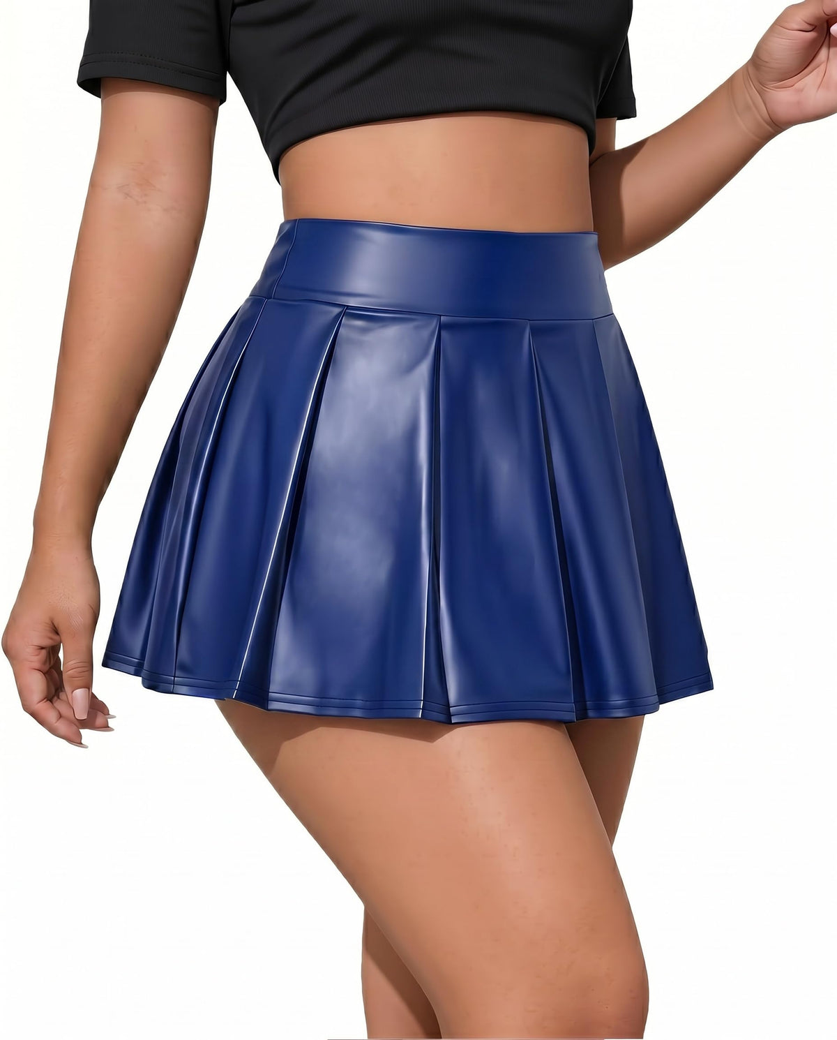Avidlove Faux Leather Mini Skirts for Women Casual Skirt Clubwear