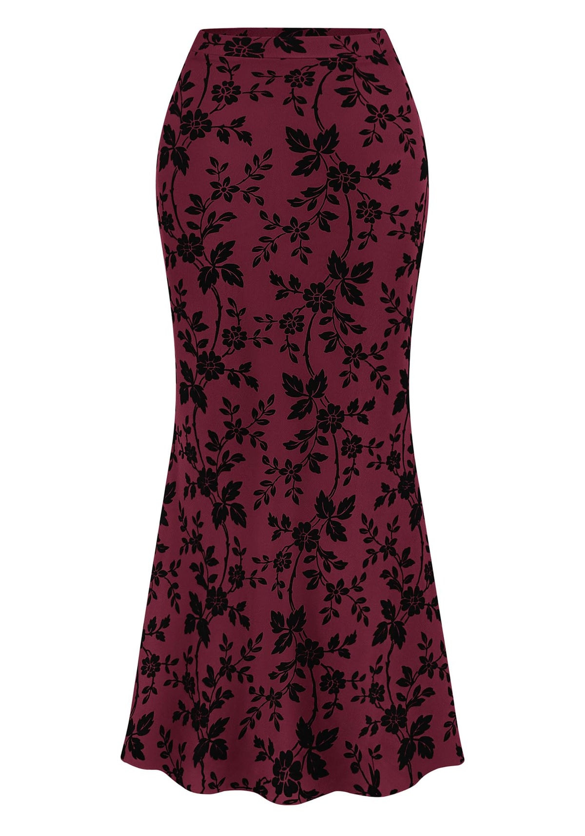 BTFBM Womens Floral Mesh Maxi Skirts